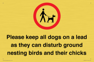 Please keep all dogs on a lead as they can disturb ground nesting birds and their chicks